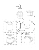 Carafe and filter parts