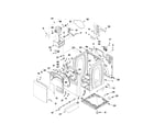 Whirlpool YWED8400YW1 cabinet parts diagram