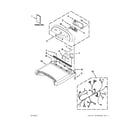 Whirlpool YWED8800YC1 top and console parts diagram