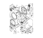 Whirlpool YWED8800YC1 bulkhead parts diagram
