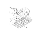 KitchenAid KGCK366VSS02 burner box, gas valves and switches diagram