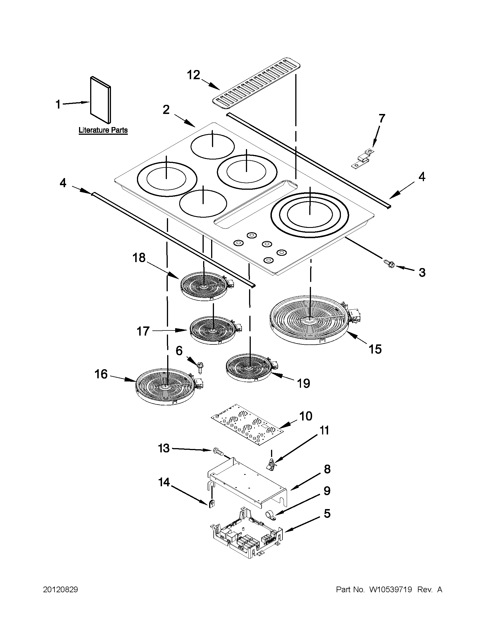 Cooktop parts