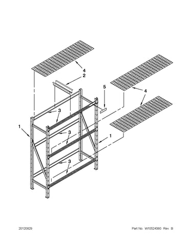 Rack shelving parts