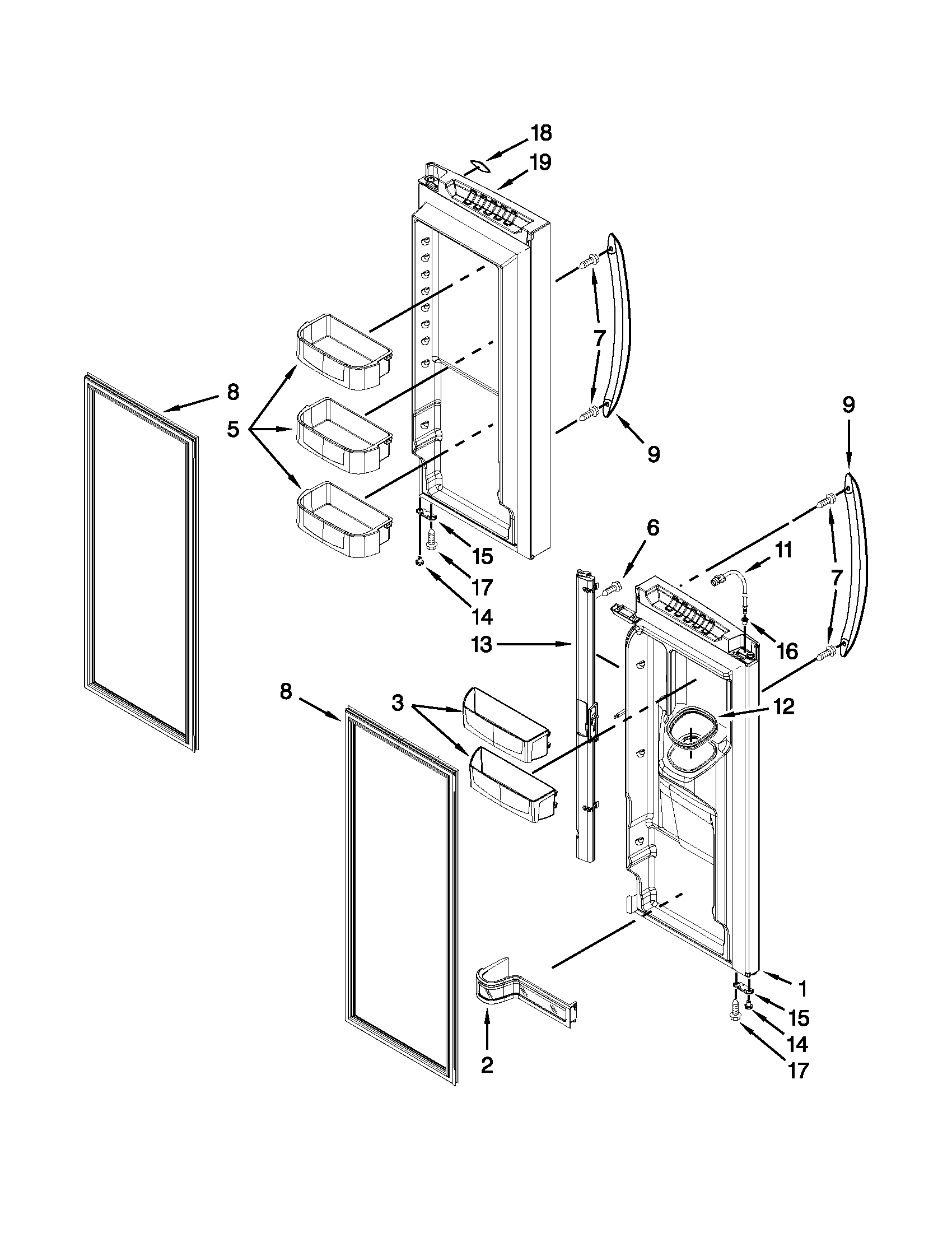 REFRIGERATOR DOOR PARTS