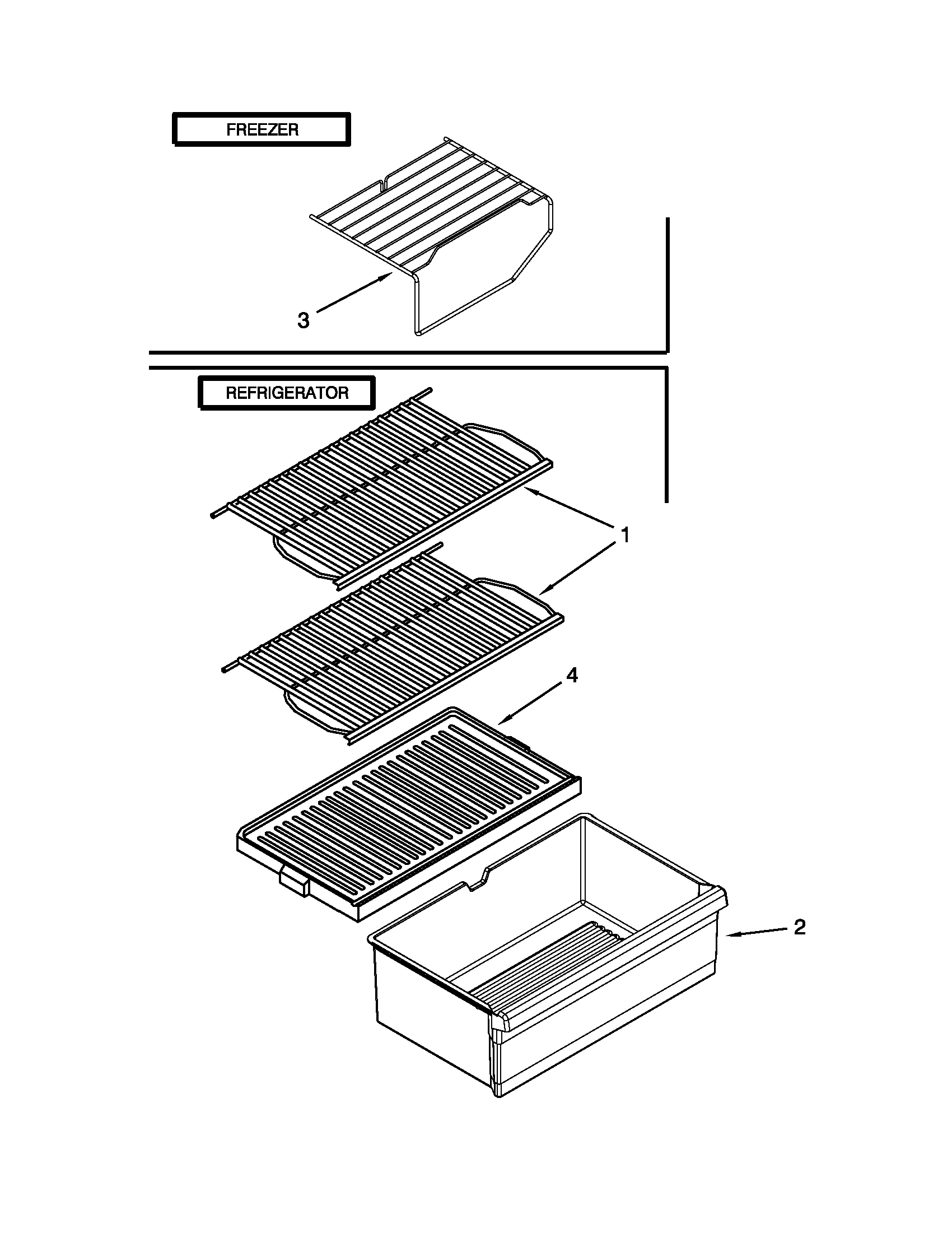 Shelf parts