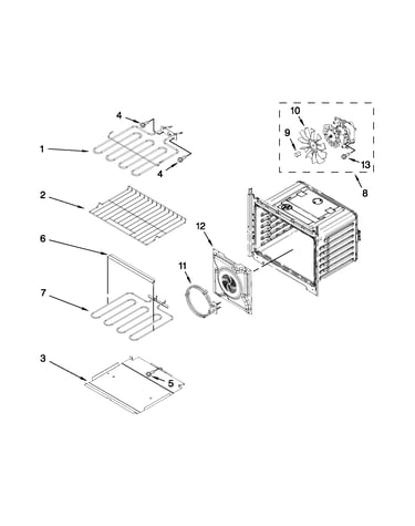 Internal oven parts