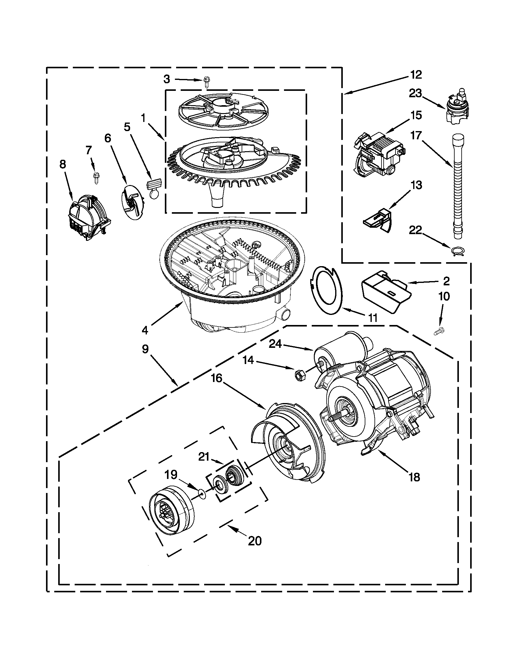 Pump and motor parts
