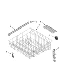Upper rack and track parts
