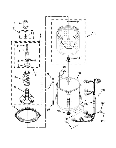 Basket and tub parts