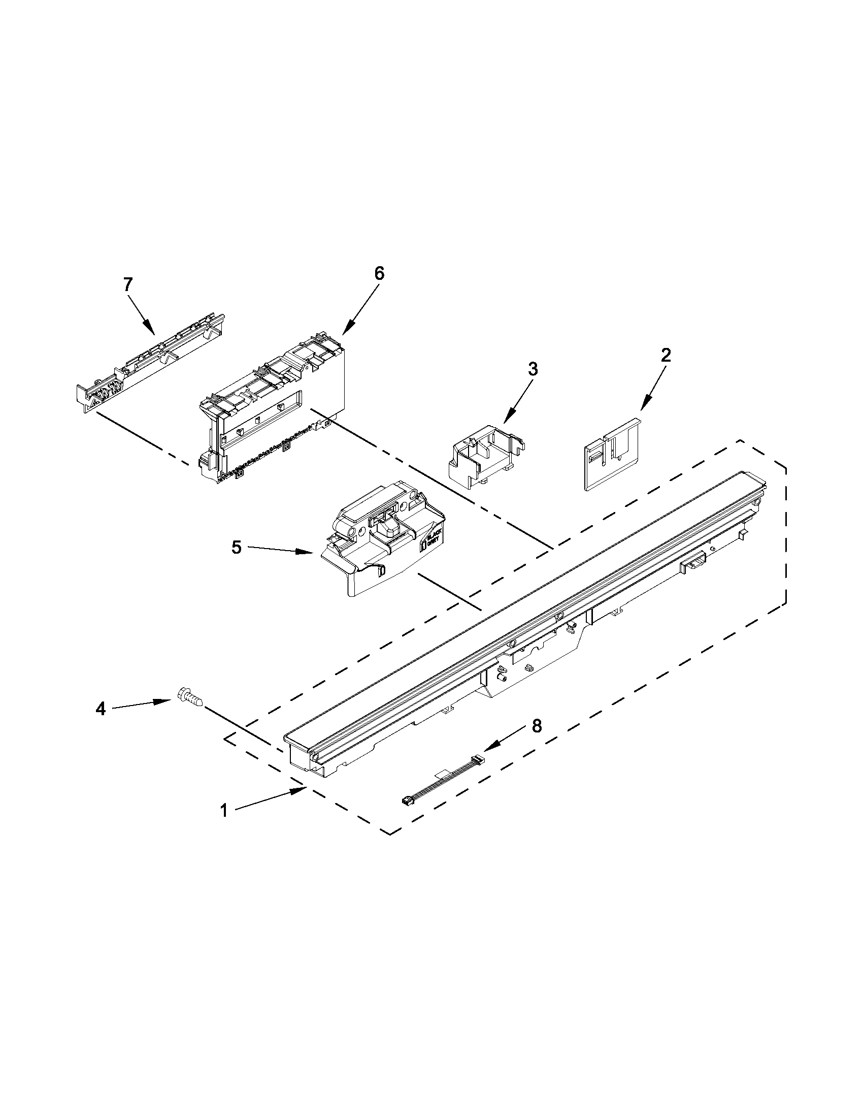 CONTROL PANEL AND LATCH PARTS