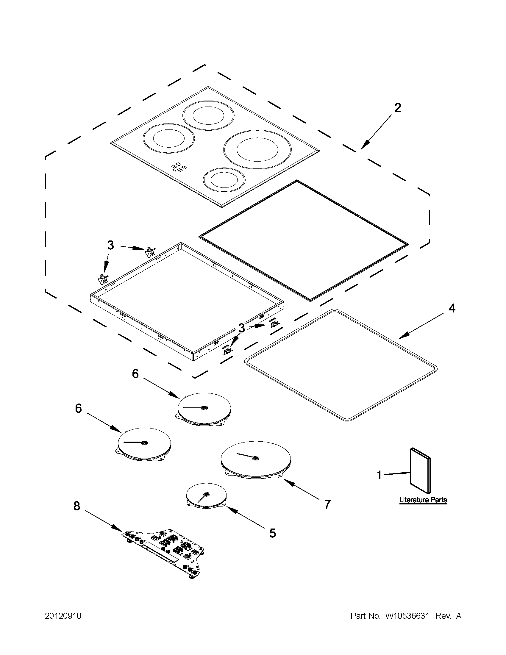 Cooktop parts