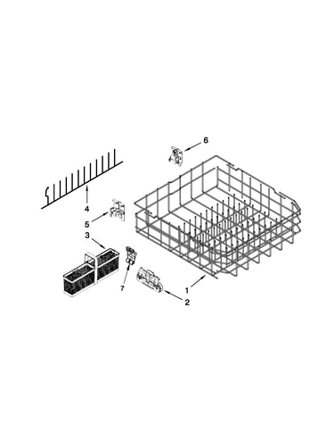 Lower rack parts