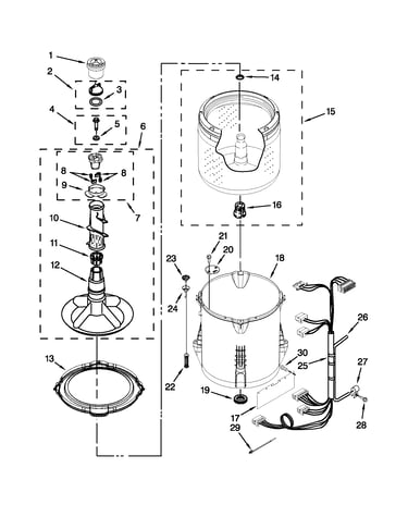 Basket and tub parts