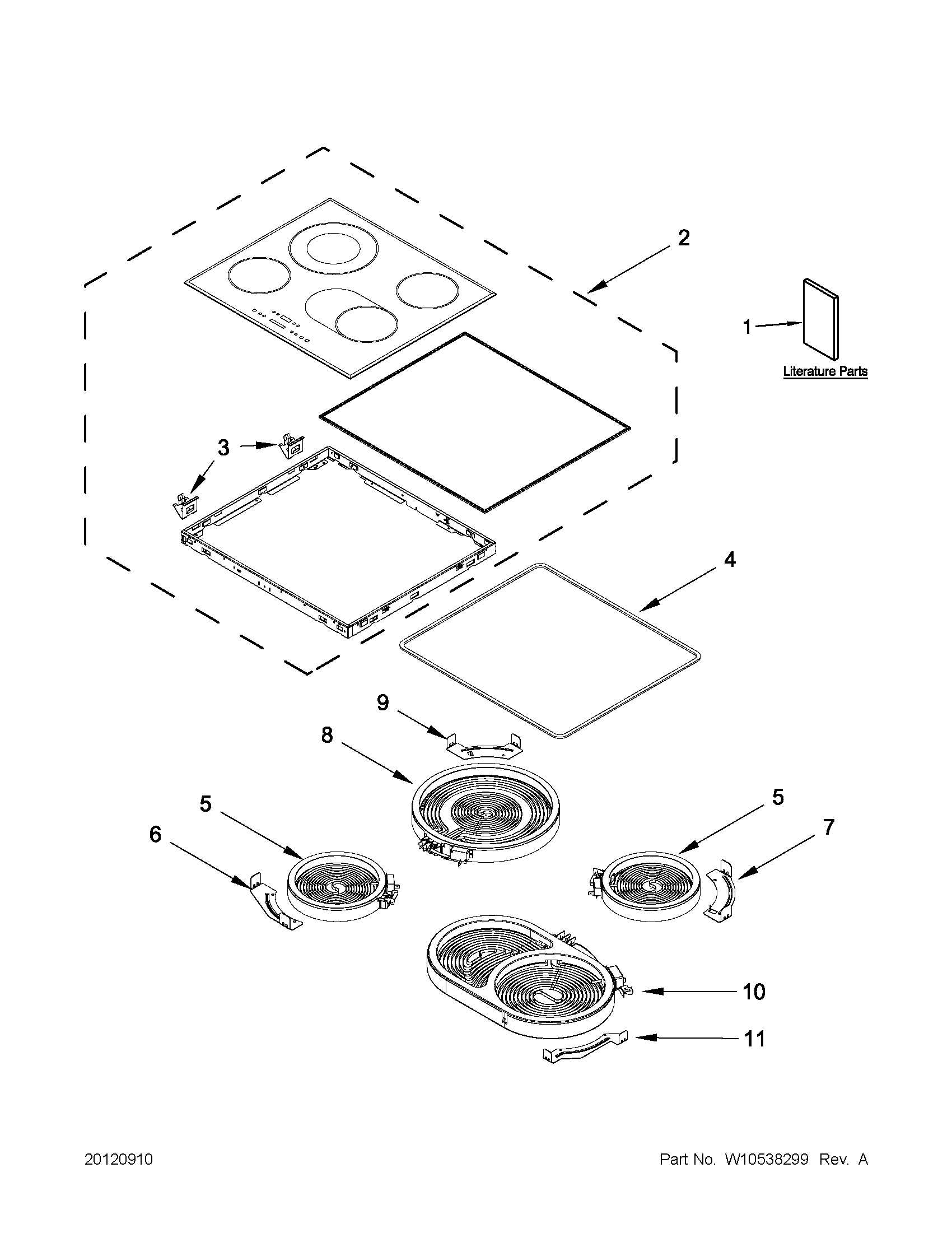 Cooktop parts