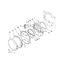 Dryer door parts
