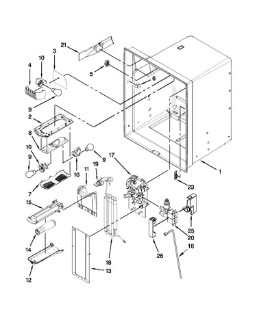 Refrigerator liner parts