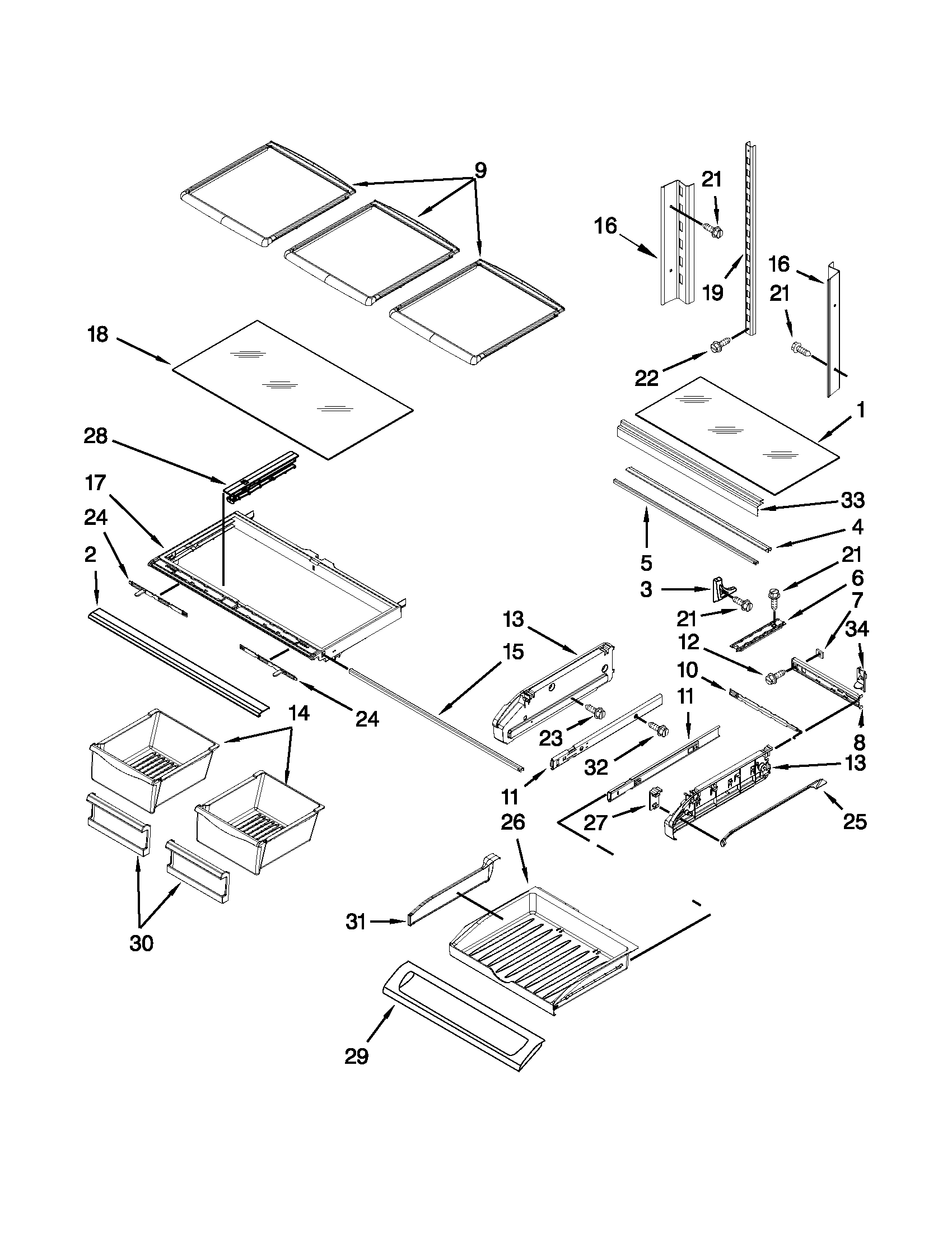 SHELF PARTS