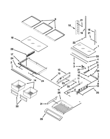 Shelf parts