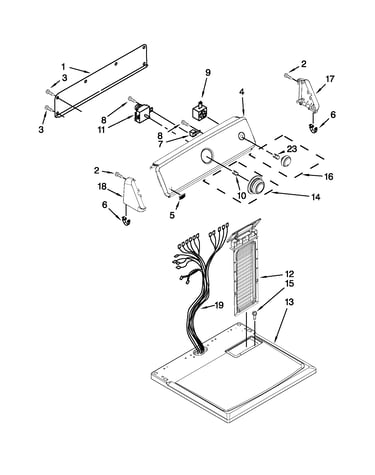 Top and console parts