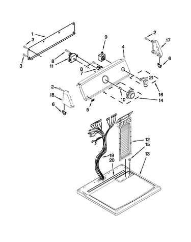 Top and console parts
