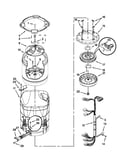 Motor, basket and tub parts