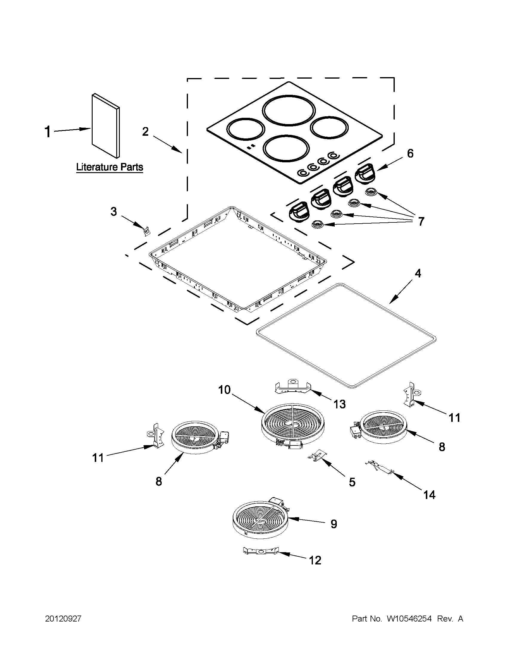 Cooktop parts