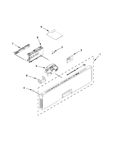 Control panel and latch parts
