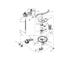 KitchenAid KUDE70FXPA0 pump, washarm and motor parts diagram