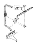 Upper wash and rinse parts