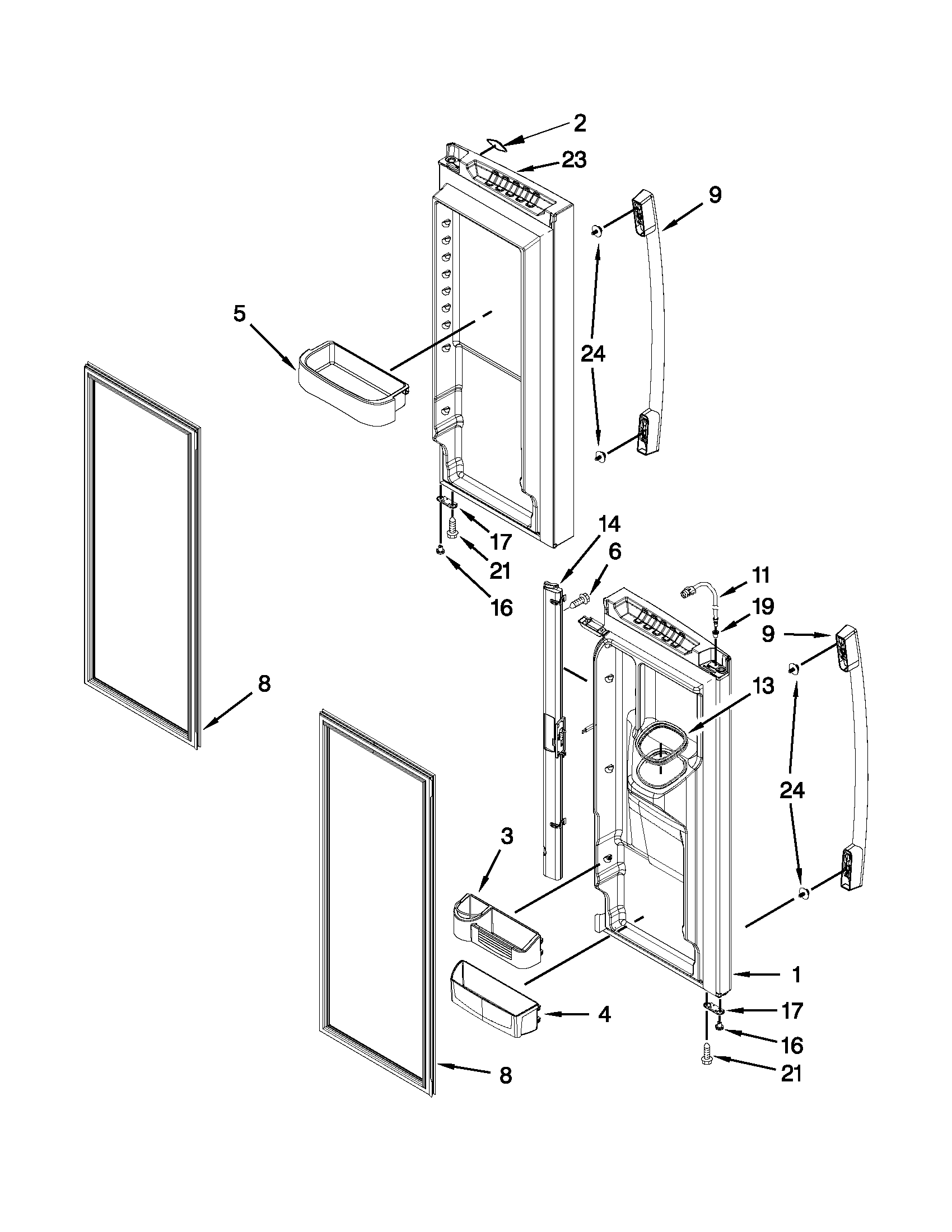 REFRIGERATOR DOOR PARTS