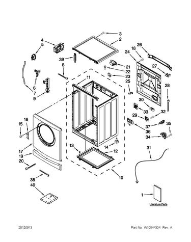 Top and cabinet parts
