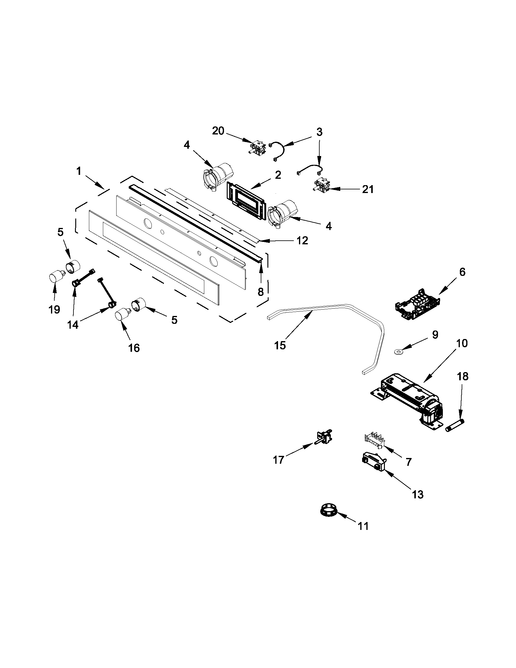 Control panel parts