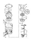 Motor, basket and tub parts