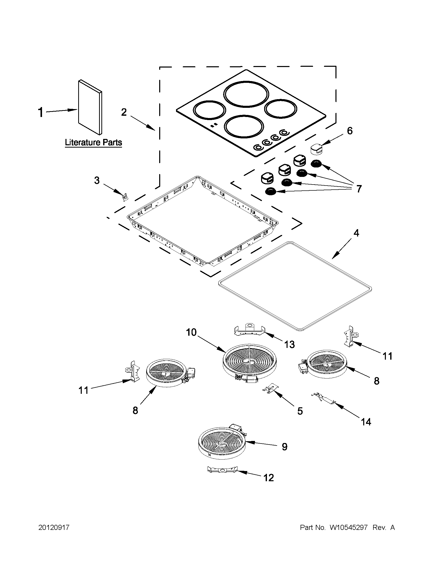 Cooktop parts