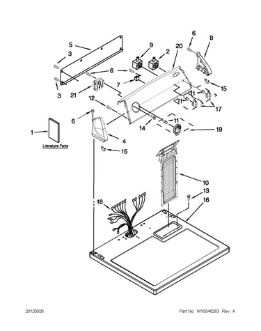 Top and console parts