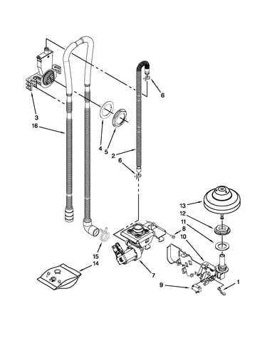 Fill, drain and overfill parts