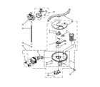 Jenn-Air JDB3650AWF0 pump, washarm and motor parts diagram