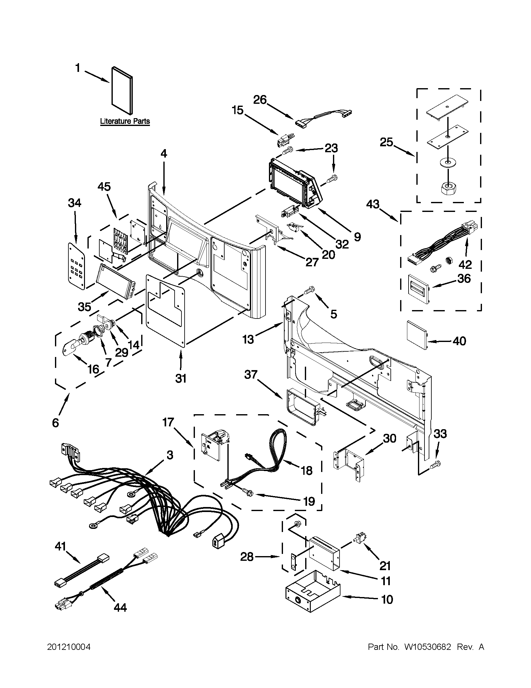 Control panel parts