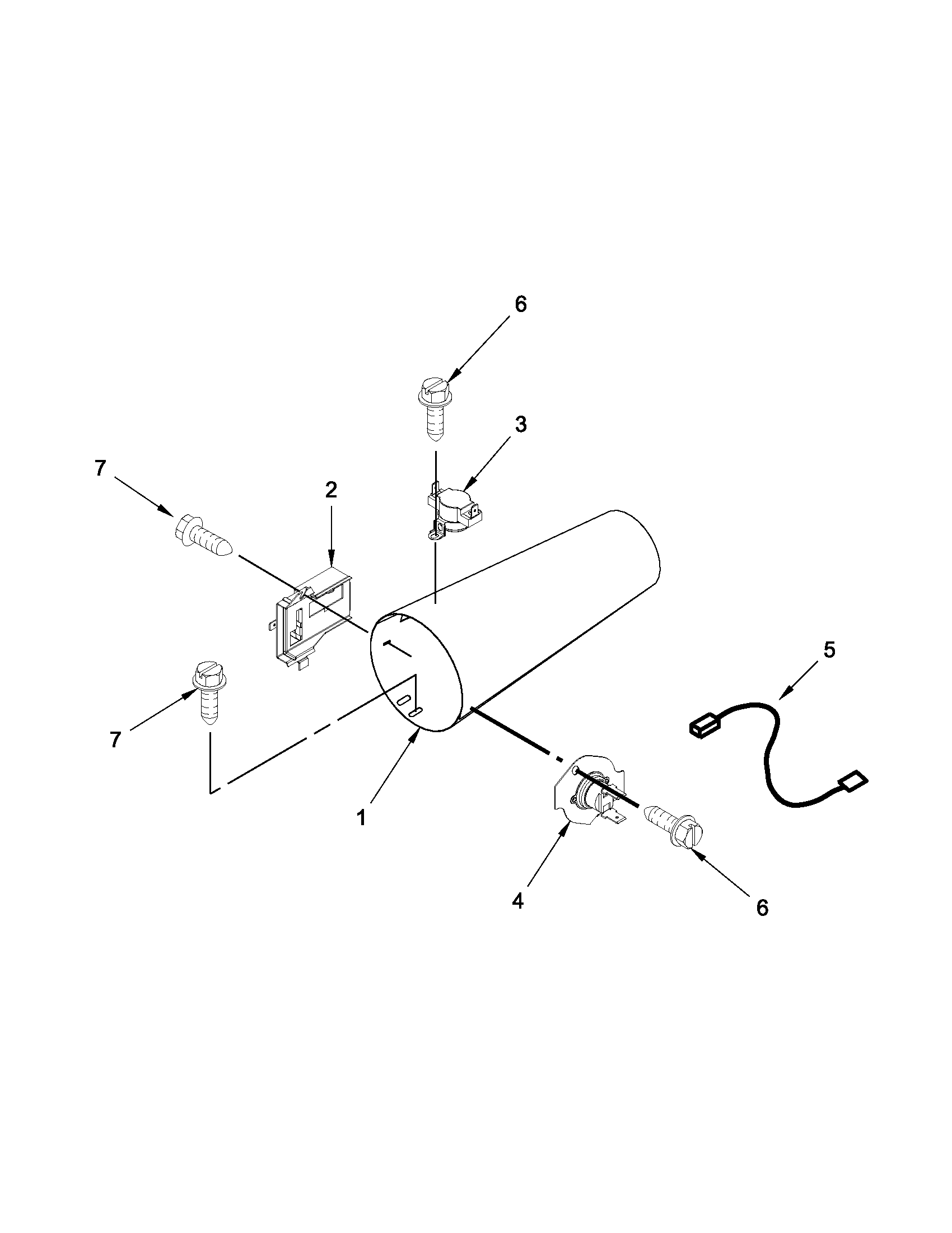 Dryer heating parts - gas