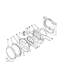 Dryer door parts
