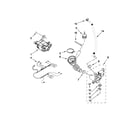Maytag MLE20PDBZW1 pump and motor parts diagram