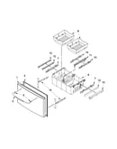 Freezer door parts
