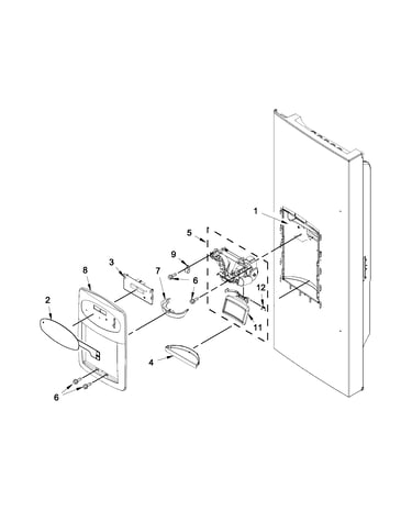 Dispenser front parts