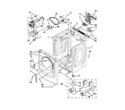 Maytag MED7000AW0 cabinet parts diagram