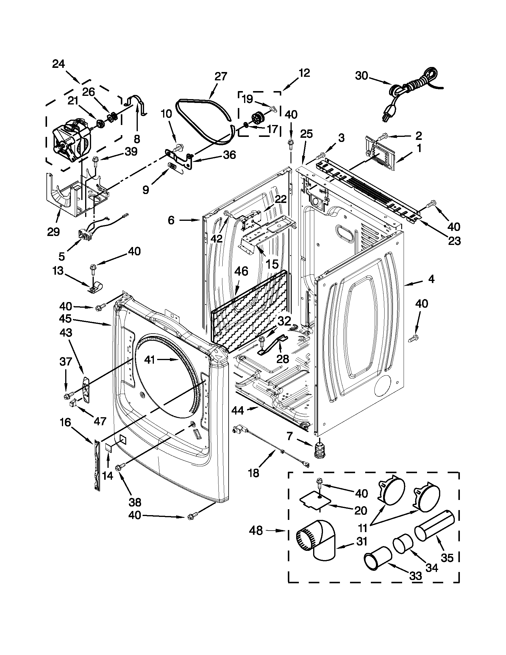 Cabinet parts