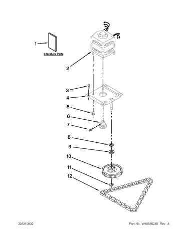 Motor and drive parts