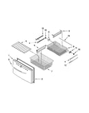 Freezer door parts