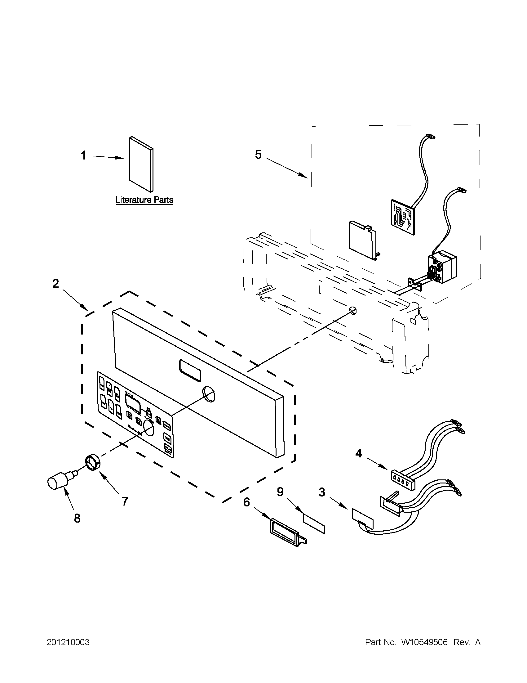 Control panel parts