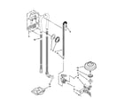 KitchenAid KUDS30FBBL1 fill, drain and overfill parts diagram