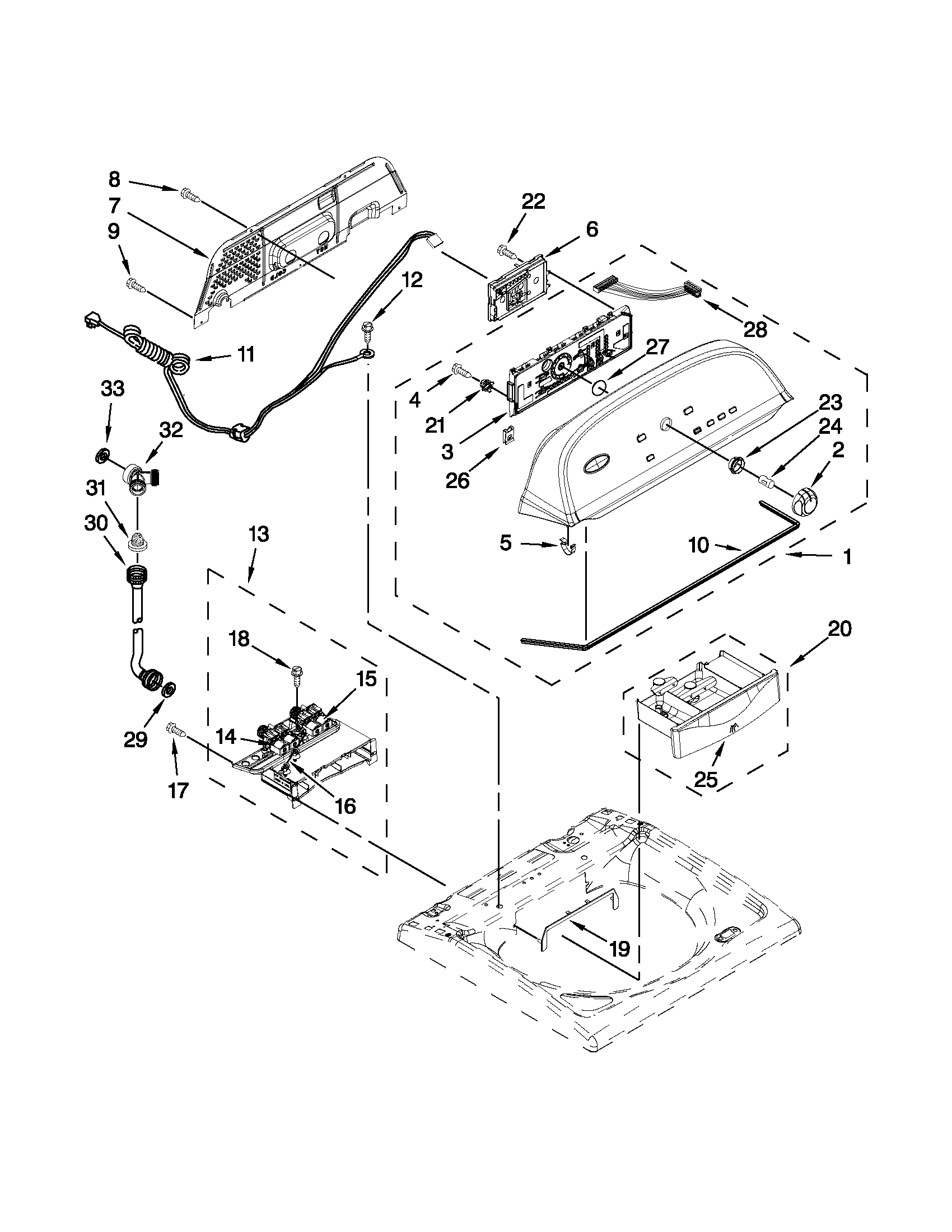Console and dispenser parts